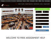 Tablet Screenshot of freeassignmenthelp.com